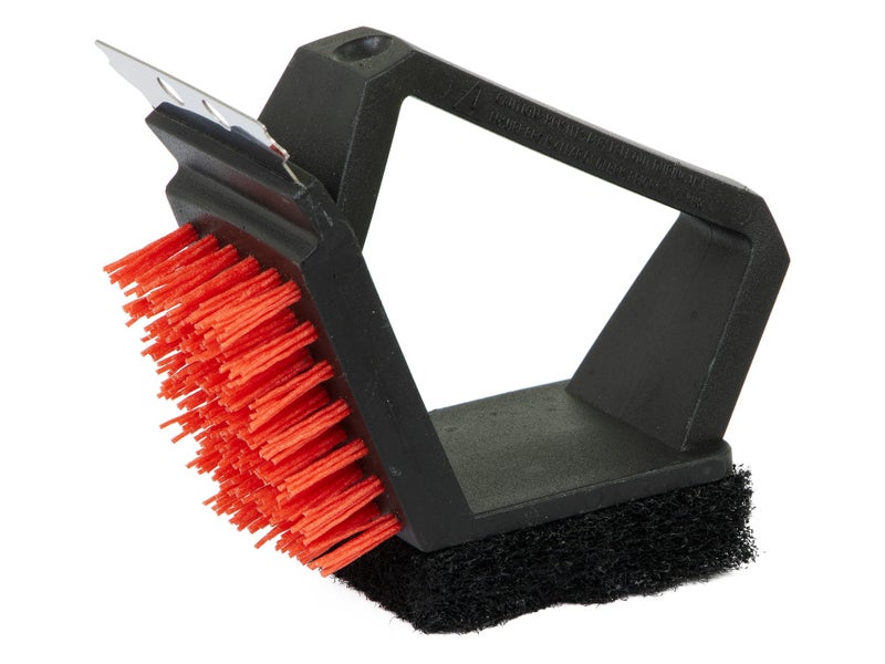 3-In-1 BBQ Cleaning Brush - Scraper, Brush & Scrubber Carousel 1