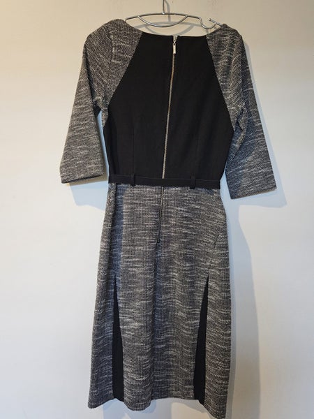 Veronika Maine Dress – Size 8 – Black & Grey Panel Design Carousel 4