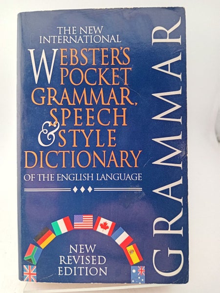 The New International Webster's Pocket Grammar, Speech & Style Dictionary by ...64239080754049110
