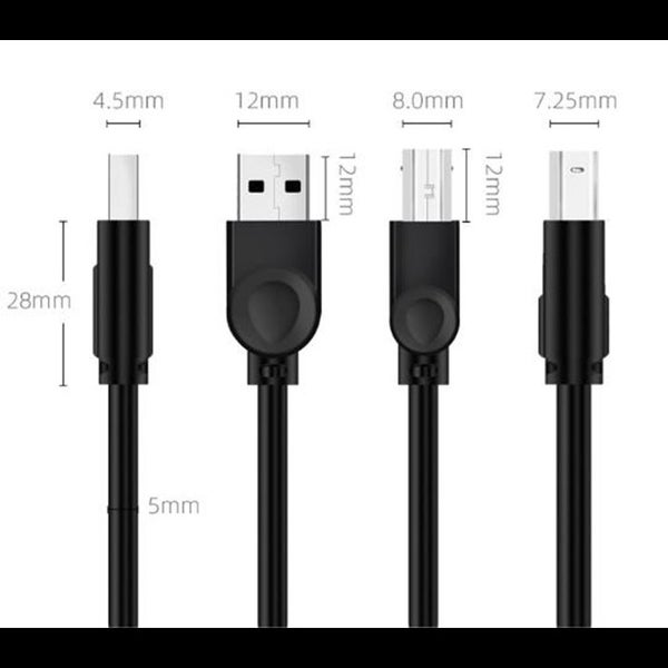 Printer Cable 5M/16.4FT,USB Printer Cable USB 2.0 Type A Male to B Male Scann Carousel 9