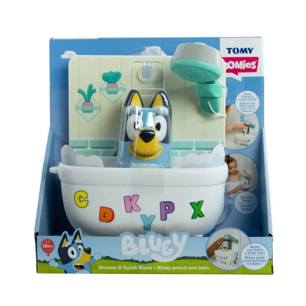 Toomies Bluey s Shower and Scrub Bath Toy Carousel 1