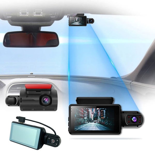 HD 1080P Car Dual Lens Dash Cam Front and Rear Video Recorder Camera G-sensor Carousel 1