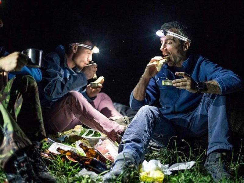 USB Rechargeable Head Torch with Red Light LED High Light Sense Head Flashlight Carousel 2