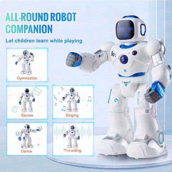 1x Smart RC Robot Toy Talking Dancing Robots for Kids Remote Control Robotic Toy Carousel 2