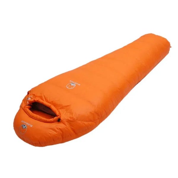 NNEOBA Goose Down Mummy Sleeping Bag Orange Carousel 1