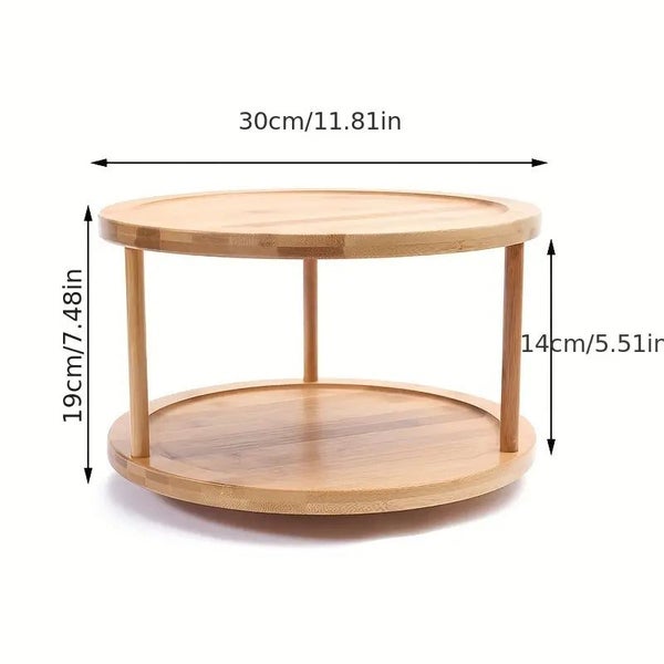 NNETM 1pc Cosmetic Rotating Seasoning Rack Carousel 2