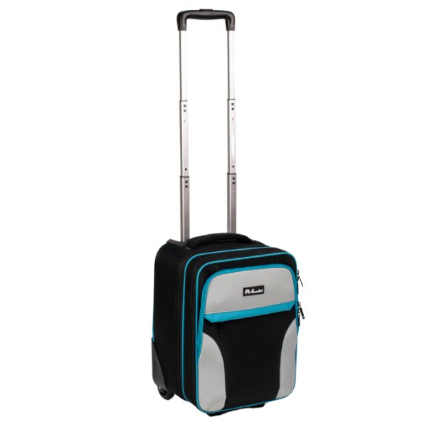 Henselite HT655 Lawn Bowls Bag - Black/Grey/Aqua Carousel 2