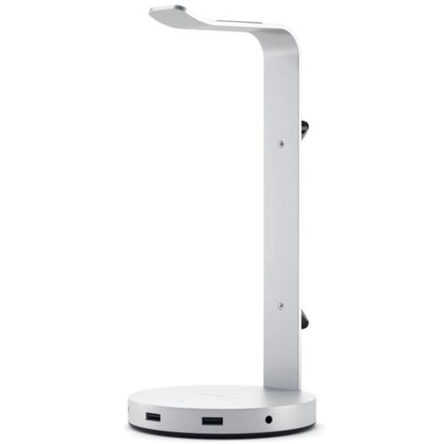 SATECHI USB Aluminum Headphone Hub (Silver) [ST-UCHSHS] Carousel 1