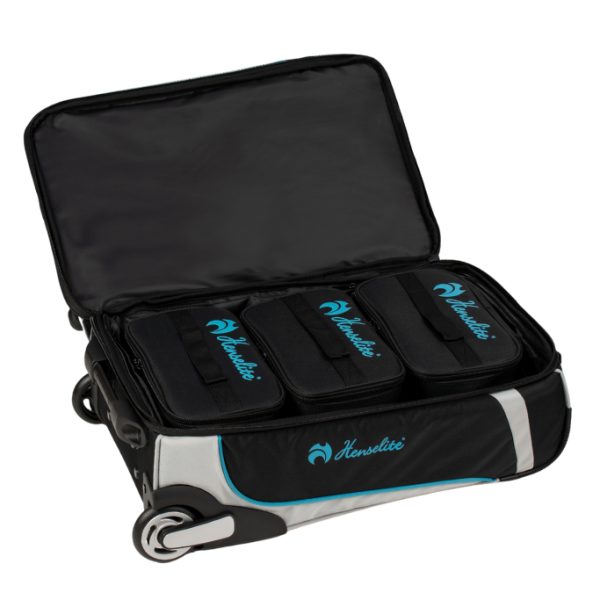 Henselite Pro Trolley Series III Lawn Bowls Bag - Black/Grey/Lime Carousel 2