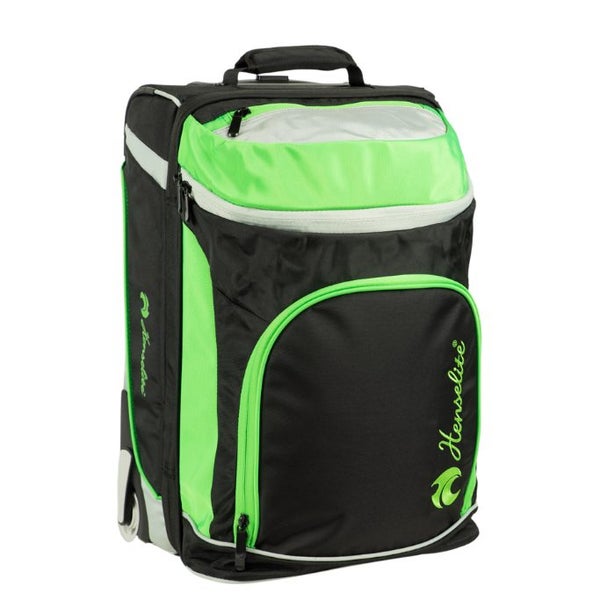 Henselite Pro Trolley Series III Lawn Bowls Bag - Black/Grey/Lime Carousel 1