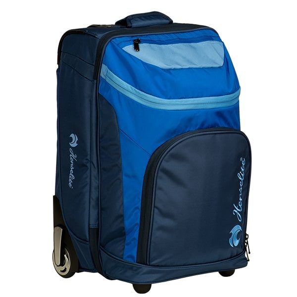 Henselite Pro Trolley Series III Lawn Bowls Bag - Navy/Light Blue/Sky Carousel 1
