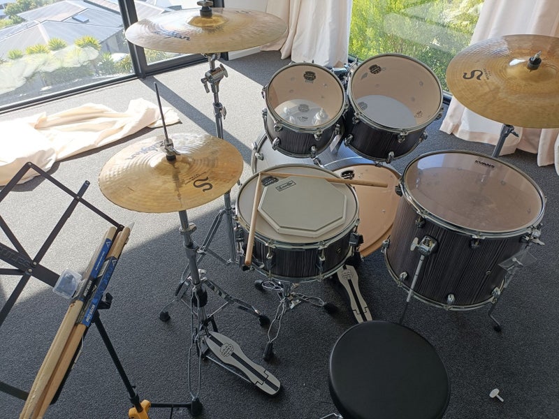 Drum Kits | MAPEX Mars 529 Rock Shell Pack-Smokewood64382147849217112