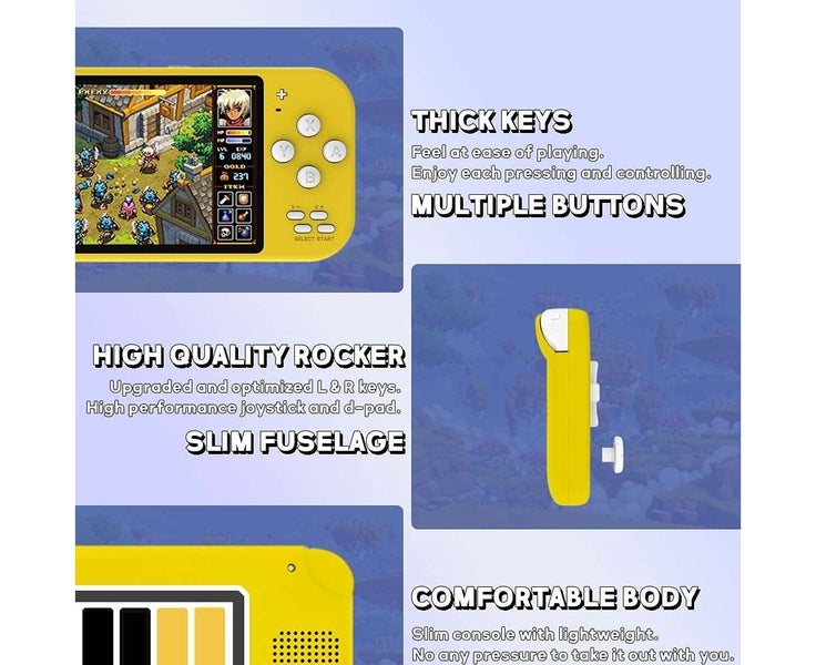 8GB RAM Dual Joystick Handheld Gaming Console - USB Rechargeable - Green Carousel 10