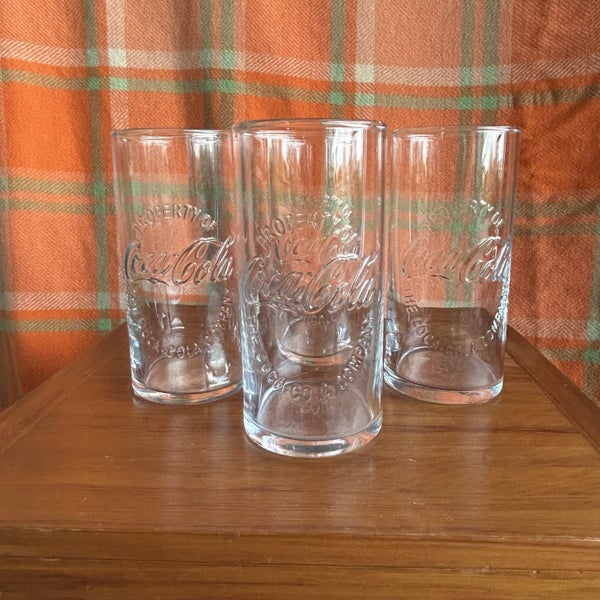 Vintage Coke Glasses x 4 Carousel 1