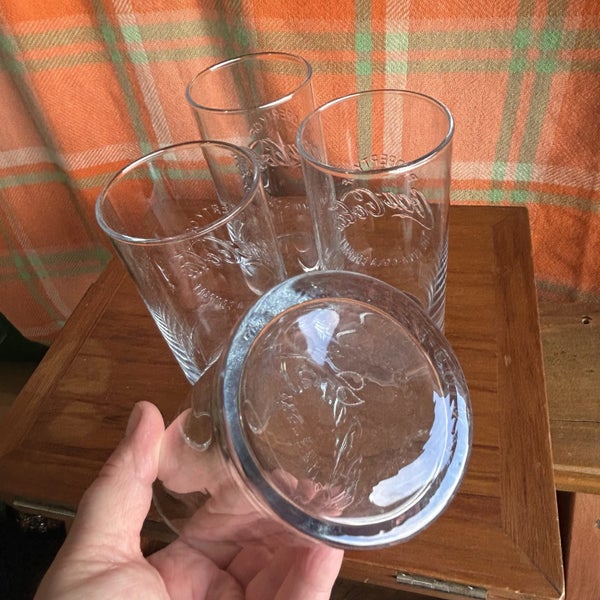 Vintage Coke Glasses x 4 Carousel 5