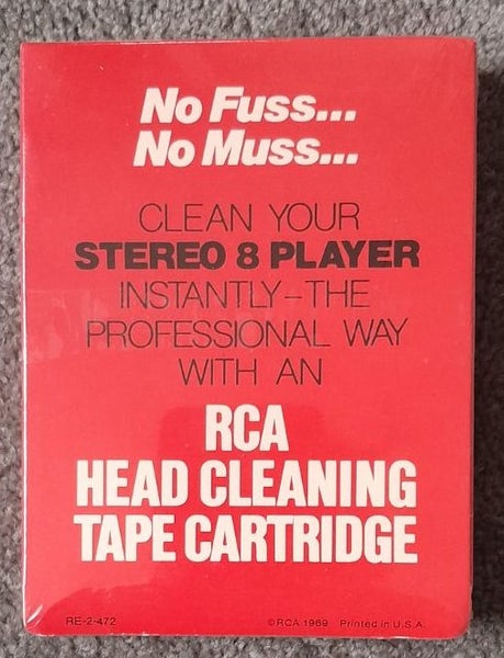 VERY RARE! Stereo 8 Track RCA Head Cleaning Tape Cartridge (sealed) Carousel 1