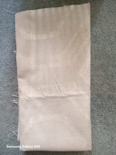 Cream and beige curtain 65 cm by 140cm - self patterned64525959532674111