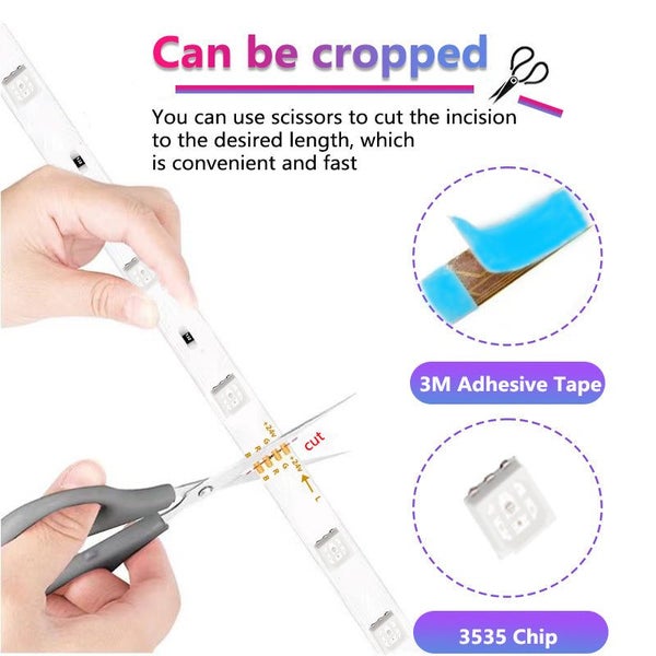 30m New bluetooth led light strip set, e-sports bedroom atmosphere light strip Carousel 5