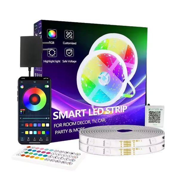 10M Led strip light RGB with remote control and app music sync Carousel 1