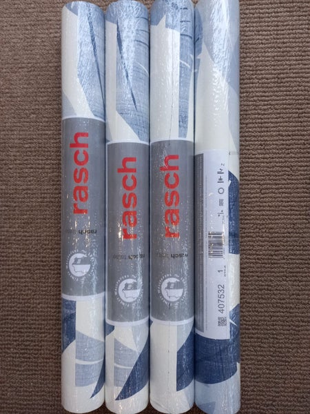 Wallpaper. Tropical Leaves - Navy. #407532. Lot 1. PTW. Carousel 2