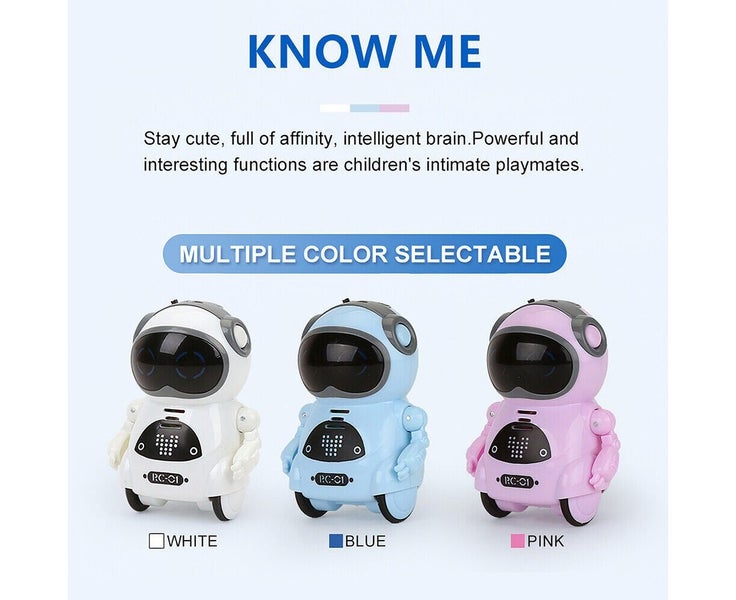 Pocket RC Robot Talking Interactive Dialogue Voice Recognition Record Sing Gi Carousel 8