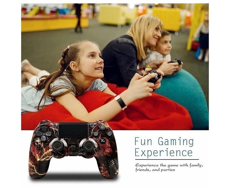 Wireless Controller for PS4 Game Controller Compatible with PS4/PS4 Slim/PS4 Carousel 2