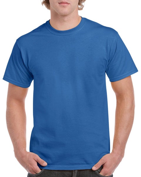 5000 Gildan Heavy Cotton Adult T-Shirt, T-Shirt, Plain T-Shirt (Medium Blue) Carousel 1