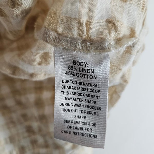 Long lost Gingham Cropped Oversize Shirt size 14 Carousel 6