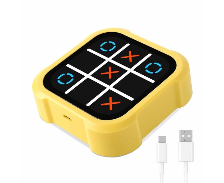Tic Tac Toe Bolt Game,Electronic 4-in-1 Handheld Puzzle Game Console,Portable Carousel 1