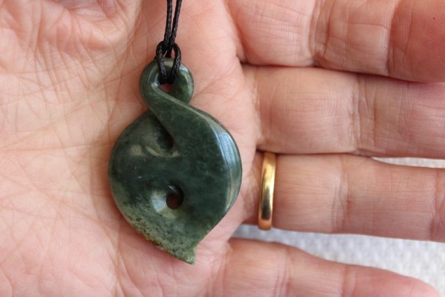 BEAUTIFUL KORU-TWIST ** INANGA FLOWER POUNAMU ** #218 Carousel 2