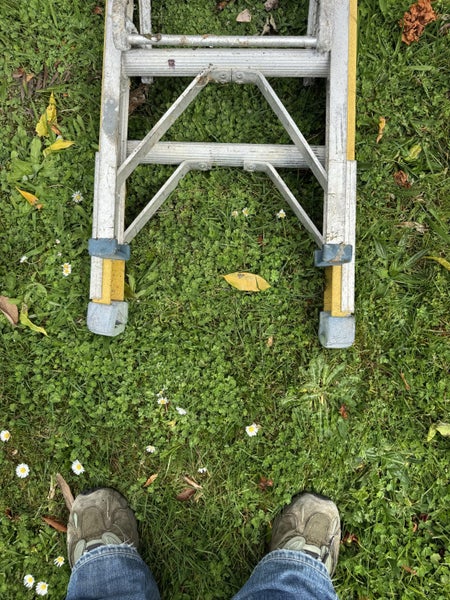 Easylift fibreglass aluminium extension ladder63796483782529114