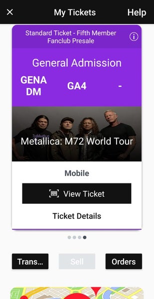 Metallica M72 World Tour GA2 x 2 Tickets63797816577025110