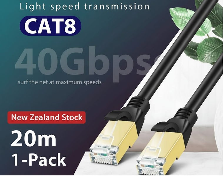 Network CAT8 Patch Cord 20m – Not CAT7 CAT 7 CAT6 Substitute - Free Shipping Carousel 1