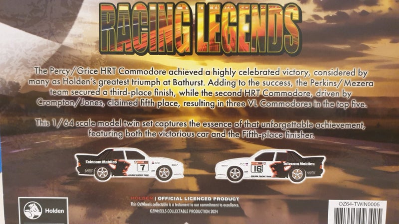 OZ WHEELS HOLDEN RACING TEAM HRT VL COMMODORE 1990 BATHURST TWIN PACK 1:64 Carousel 3