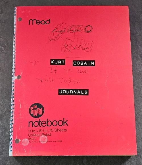 Kurt Cobain Journals. Kurt Cobain by Kurt Cobain. Large Format Paperback. VGC. Carousel 1
