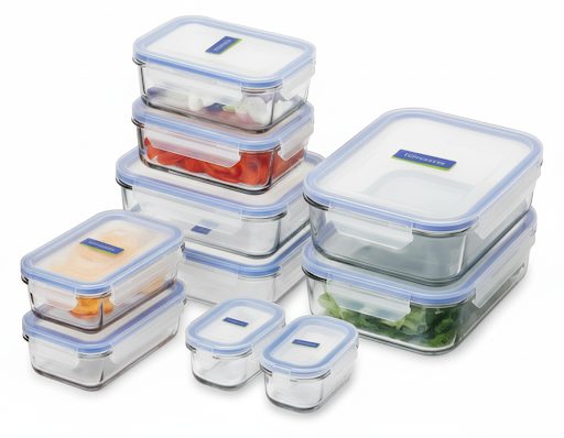 Glasslock Tempered Glass 10 Piece Container Set Carousel 1