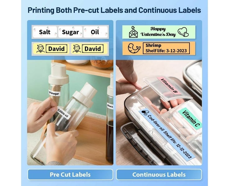 Phomemo D30 Label Printer with 1 Roll Rabel Carousel 2