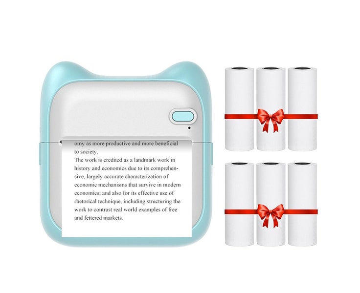 Portable Pocket-size Printer Wireless BT Thermal Printer Simple Operation Sup Carousel 1