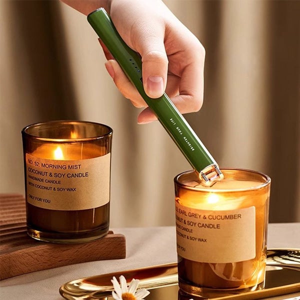 USB Rechargeable Candle Lighter - Windproof Flameless Electric Lighter Carousel 1