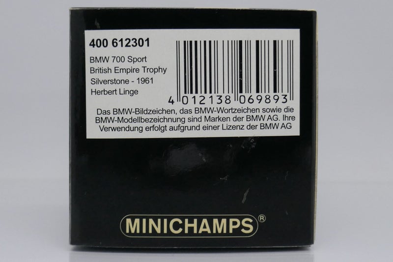 Minichamps 1/43 BMW 700 Sport #1 British Empire Trophy Silverstone 1961 Carousel 2