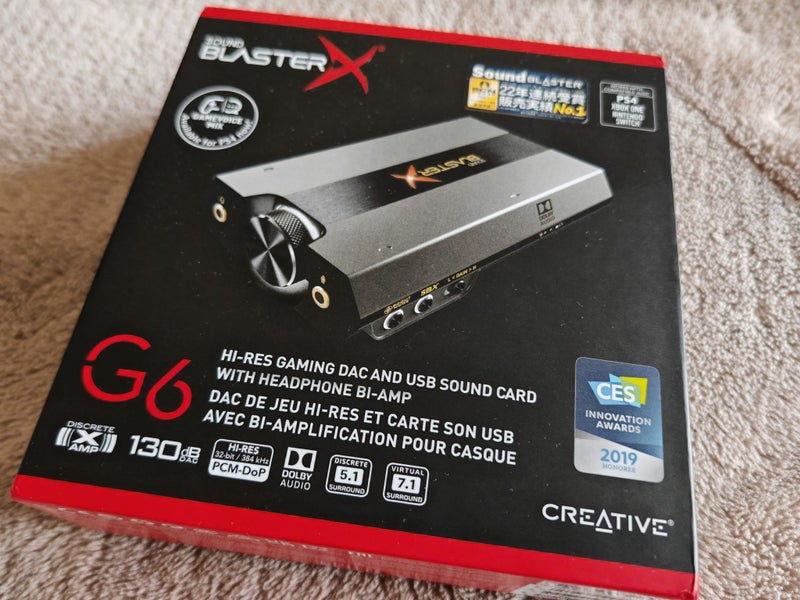 Sound BlasterX G6 – Gaming / Hi-Fi DAC-Amp (2 months old, like new) Carousel 1
