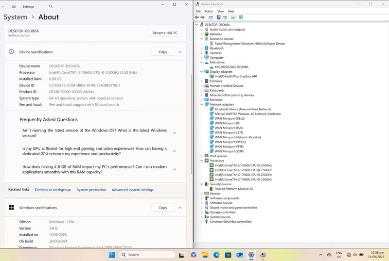$1 Res Microsoft Surface Intel Core i7 - 8GB RAM - 256GB SSD - 2K Touch Screen64364764791681111