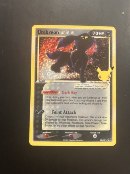 Umbreon Gold star 25th anniversary celebrations (pack fresh) Carousel 1
