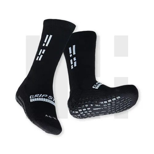 Grip Star Crew Grip Socks Black Carousel 4