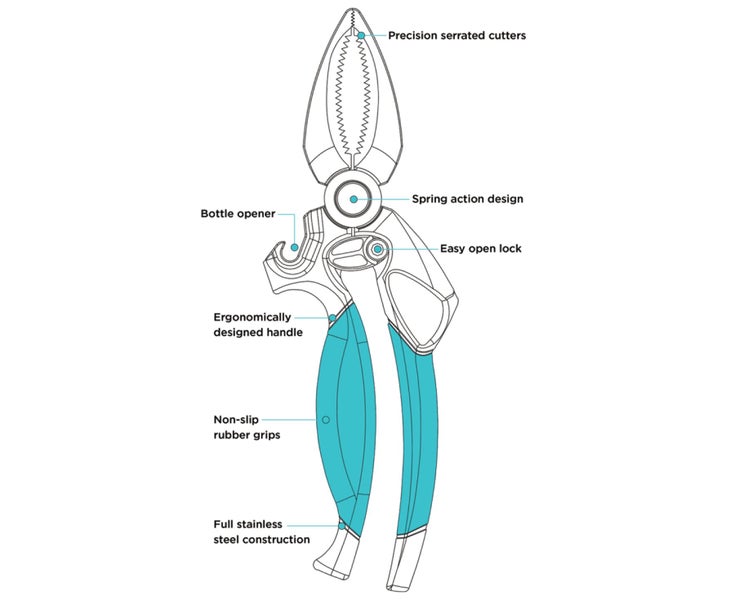 Toadfish Crab and Lobster Cutter Stainless Steel Seafood Tool Carousel 2