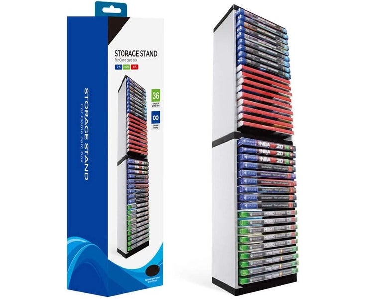 Host Game Disk Tower Storage Rack Store 36 Game Discs For PS4 PS5 Switch Xbox