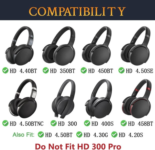 Replacement Ear Pads Cushions for Sennheiser HDR NZ Clearance Carousel 2