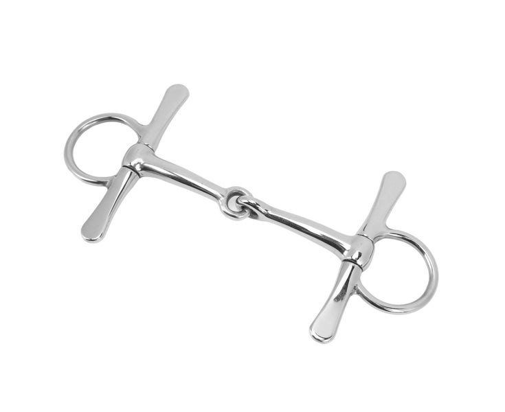 Full Cheek Horse Snaffle Stainless Steel Horse Mouth Bit Garden Farming Horse Carousel 2