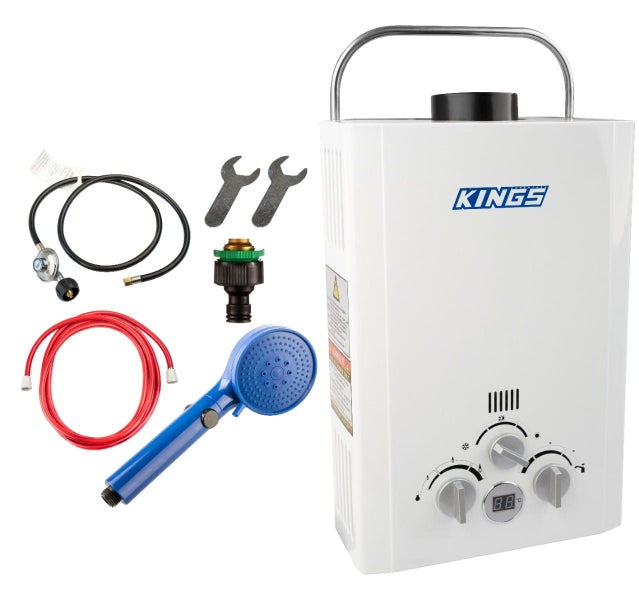 Kings Portable Gas Hot Water System + Canvas Carry Bag Carousel 2