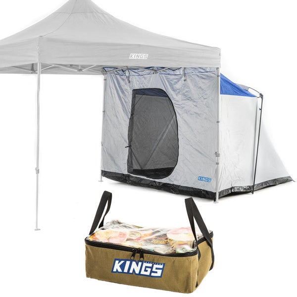 Adventure Kings Gazebo Hub Outdoor Camping Tent + Clear Top Canvas Bag Storage Carousel 1